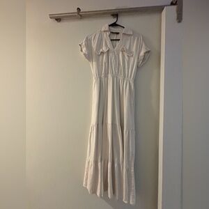 Simply Vera Wang White Tiered Maxi Dress - Size XS